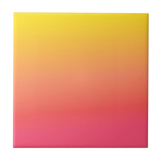 Carreau Gradient jaune et rose (Devant)