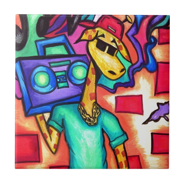 Carreau Graffeur de Girafe (Devant)