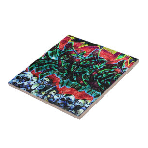 Carreau Graffiti 5 Pointz New York Skuls