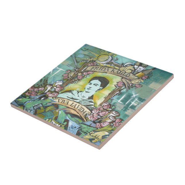 Carreau Graffiti Frida Kahlo (Côté)