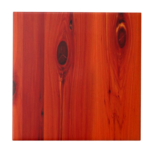 Carreau Grain rouge en bois de cerise de tonalité (Devant)
