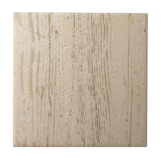 Carreau Grains de bois texturés blancs blanchis (Devant)