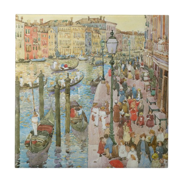 Carreau Grand Canal, Venise par Maurice Prendergast (Devant)