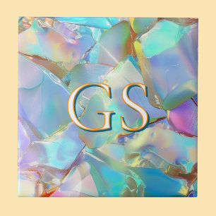 Carreau Grand monogramme ou nom sur Opal