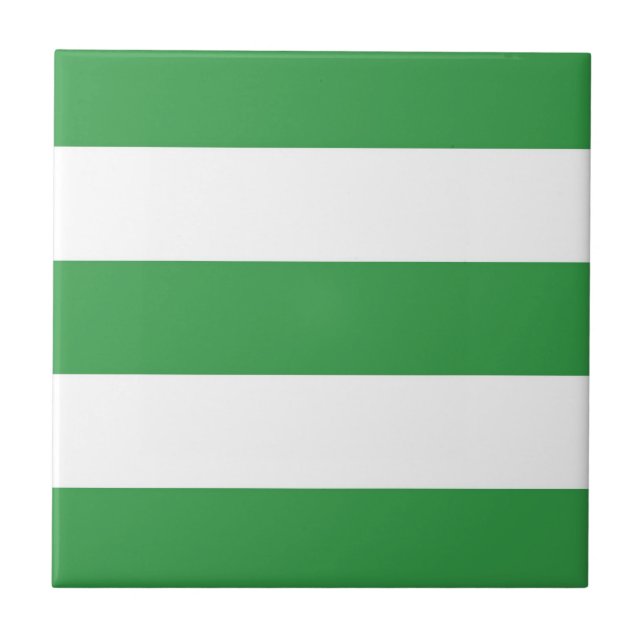 Carreau Grand Motif horizontal blanc vert (Devant)