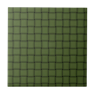 Carreau Grande armure - vert olive foncé