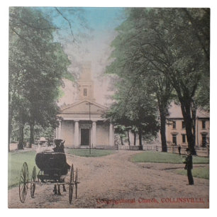 Carreau Grande tuile d'église en assemblée de Collinsvil