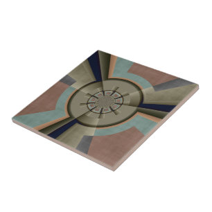 Carreau Graphique d'art fractal de l'harmonie des couleurs