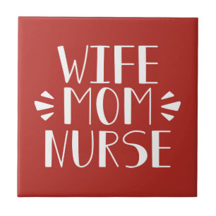 Carreau Graphique d'infirmière de maman d'épouse
