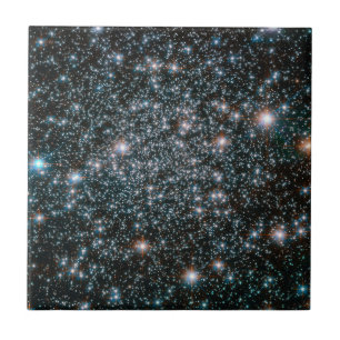 Carreau Grappe d'étoiles métalliques lourds Hubble