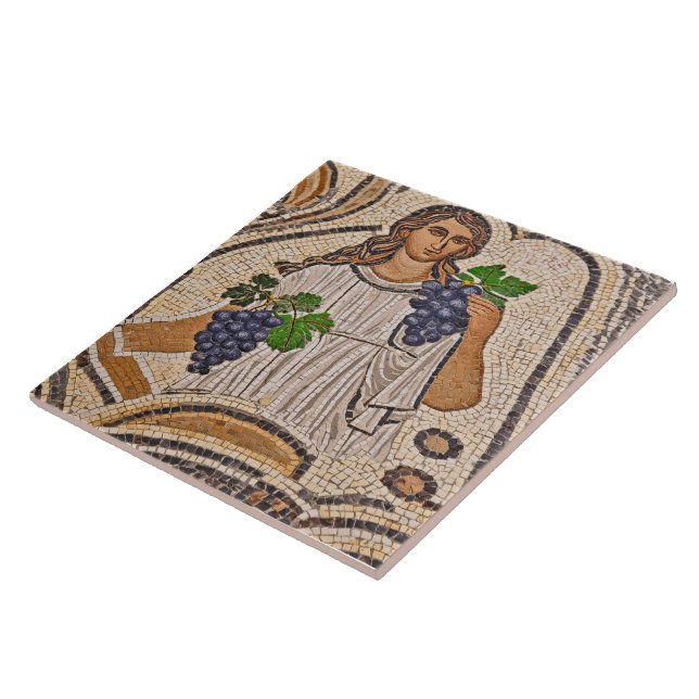 Carreau Grappes de style mosaïque romaine Carrelage cérami (Côté)