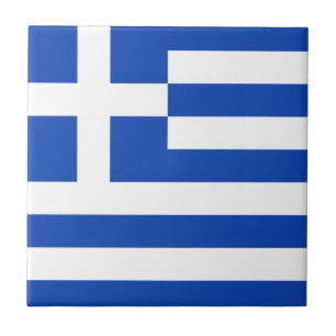 Carreau Grèce Drapeau en céramique
