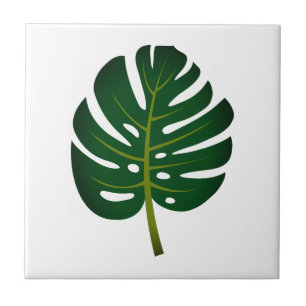 Carreau Green Monstera feuille de palmier personnalisé Car