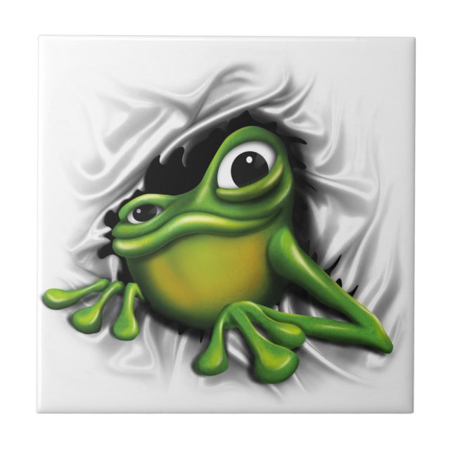 Carreau Grenouille 3d fraîche (Devant)