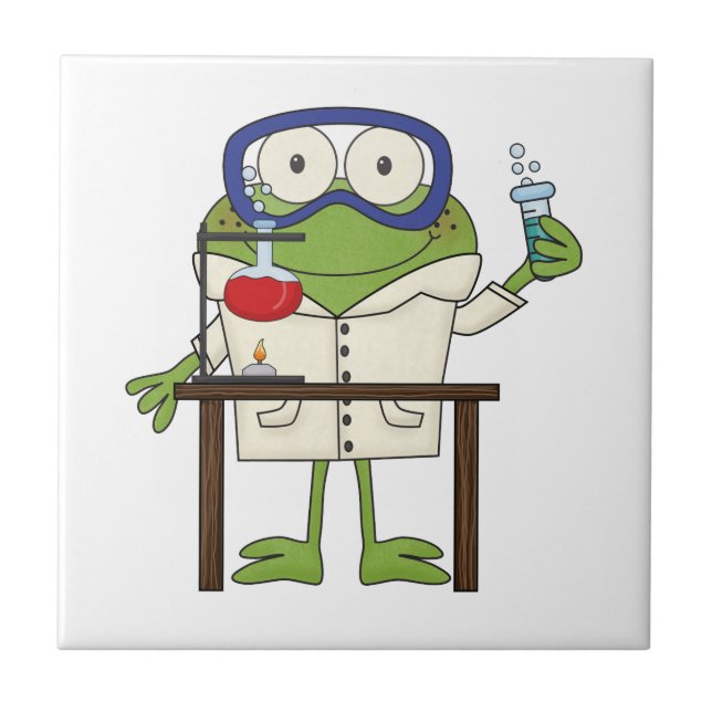 Carreau Grenouille dans le laboratoire de la Science (Devant)