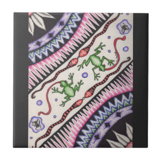 Carreau Grenouilles et serpents