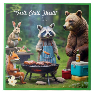 Carreau "Grill, Chill, Wild"