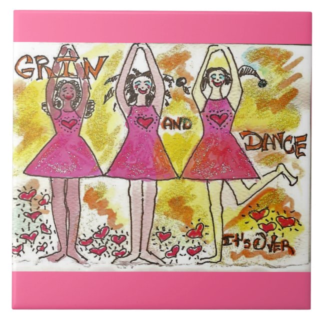 Carreau Grimace et danse, il est terminé (Devant)