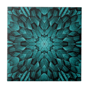 Carreau Gris turquoise aqua étoile géométrique mosaïque de