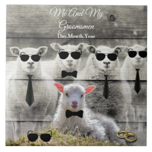 Carreau Groomsmen Mouton Horloge Bébé Lamb Carrelage en cé