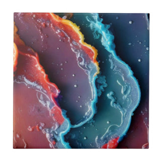 Carreau Gros plan de peinture colorée