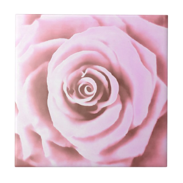 Carreau Grosse rose pâle (Devant)