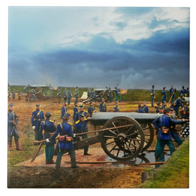 Carreau Guerre de Sécession - Unité d'artillerie lourde 18 (Devant)