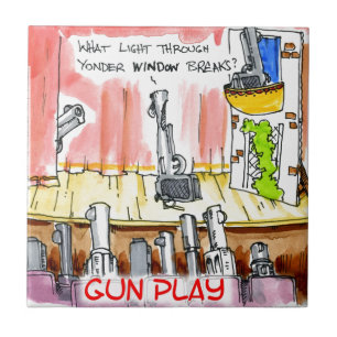Carreau GunPlay Dessin Animé Drôle