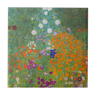 Carreau Gustav Klimt - Jardin des fleurs