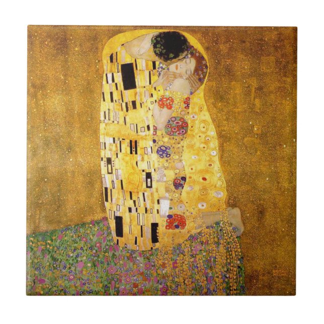 Carreau Gustav Klimt La Peinture Classique Du Kiss (Devant)
