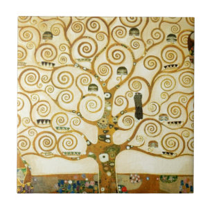 Carreau Gustav Klimt L'Arbre De Vie Art Nouveau Vintage