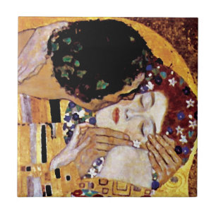 Carreau Gustav Klimt - Le baiser - Art Nouveau Vintage
