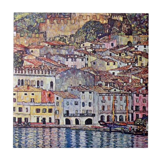 Carreau Gustav Klimt - Malcesine au lac de Garde Italie (Devant)