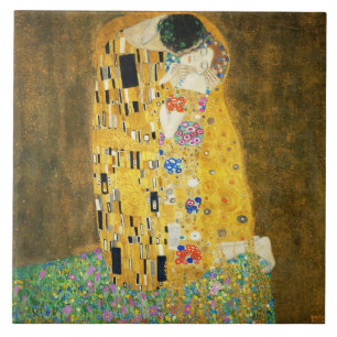 Carreau Gustav Klimt The Kiss Vintage