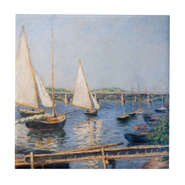 Carreau Gustave Caillebotte - Bateaux à voile à Argenteuil (Devant)