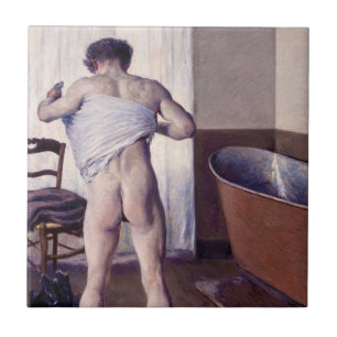Carreau Gustave Caillebotte - Homme au bain