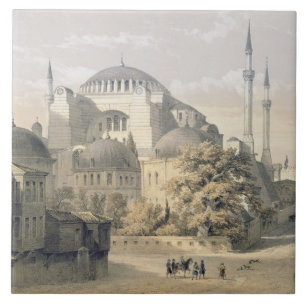 Carreau Haghia Sophia, plat 19 : vue extérieure du mosq