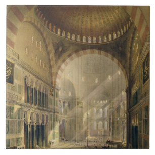 Carreau Haghia Sophia, plat 24 : intérieur du d central