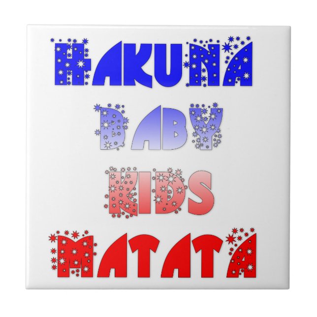 Carreau Hakuna Matata Bébé & Enfants : Conception de coule (Devant)