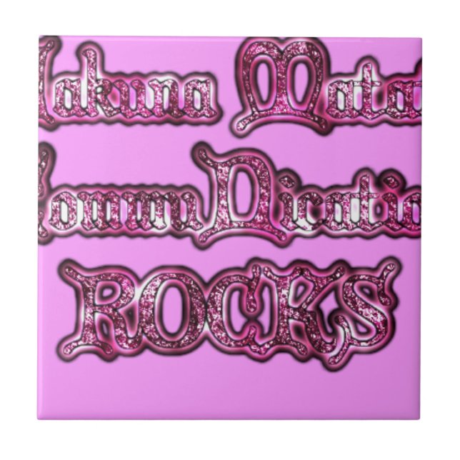 Carreau Hakuna Matata Communication ROCKS Art Print (Devant)