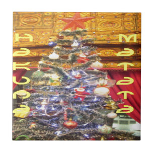 Carreau Hakuna Matata Joyeux Noël & un Joyeux Nouvel An.p