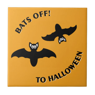 Carreau Halloween Bats Orange