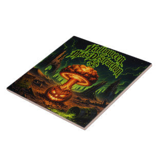 Carreau Halloween de destruction massive Citrouille radioa