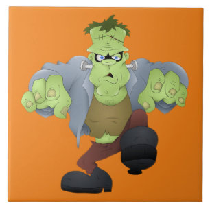 Carreau Halloween Frankenstein effrayant