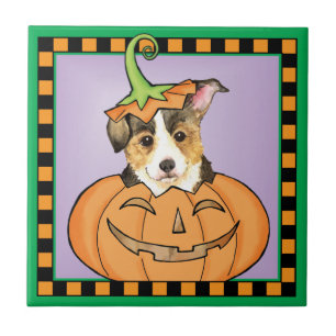 Carreau Halloween Pembroke Welsh Corgi