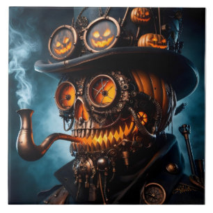 Carreau Halloween Steampunk Gothique Jack-O-Lantern