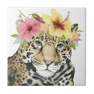 Carreau Halo tropical Sweet Cheetah