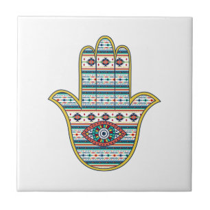 Carreau HAMSA Main du symbole Fatima