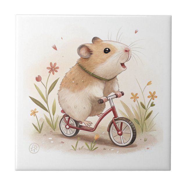 Carreau Hamster En Vélo (Devant)