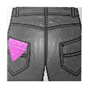 Carreau Hanky rose gauche